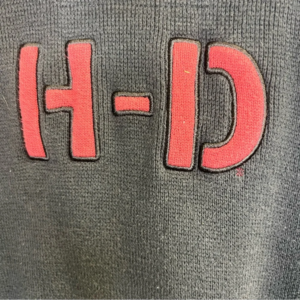 Harley Davidson Quarter Zip Sweater Size XL - Picture 7 of 8